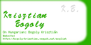 krisztian bogoly business card