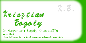 krisztian bogoly business card